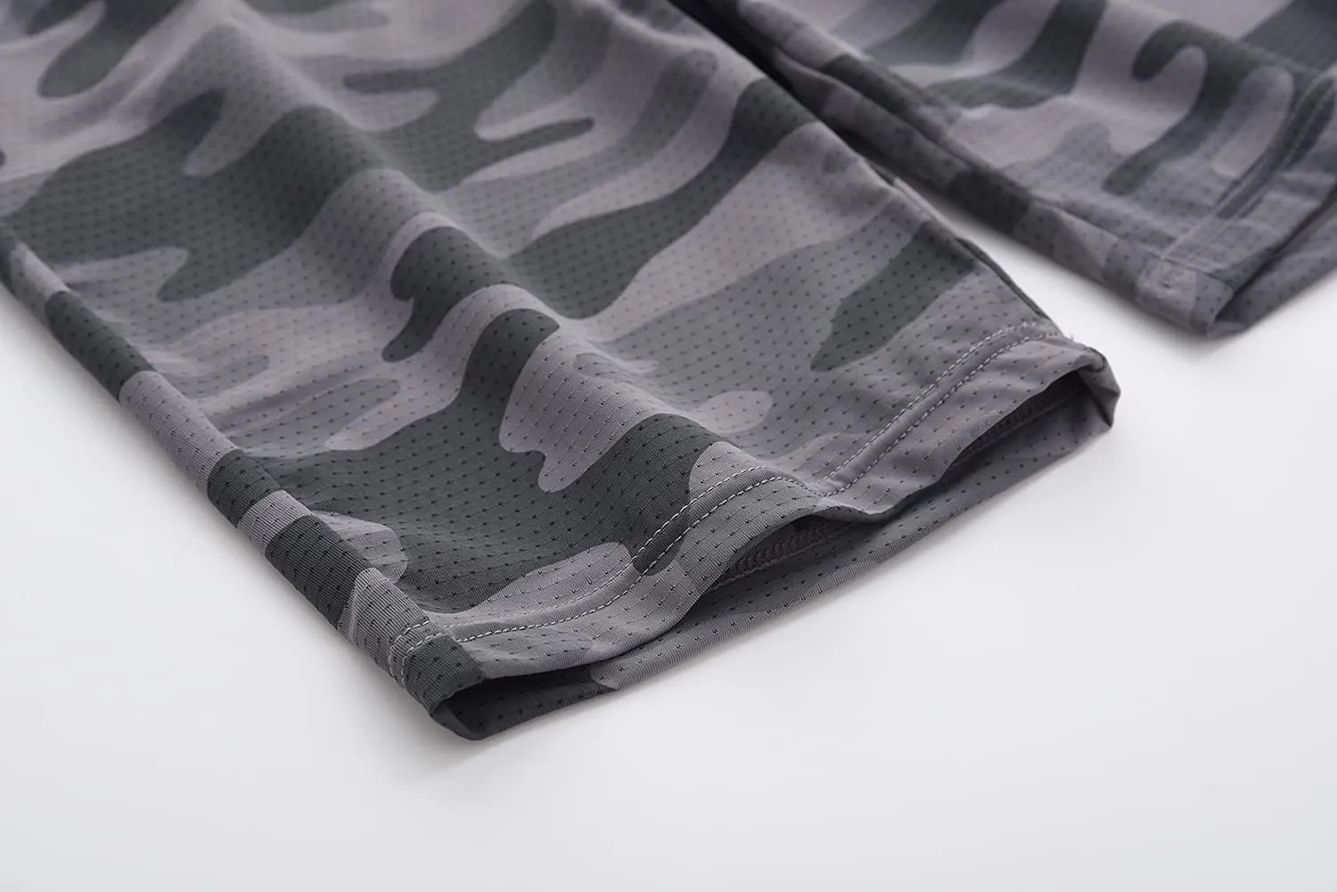 ACESTAR Boys Camouflage Athletic Shorts - Quick Dry Active Youth Printed Camo Core Mesh Sport Shorts with Pockets