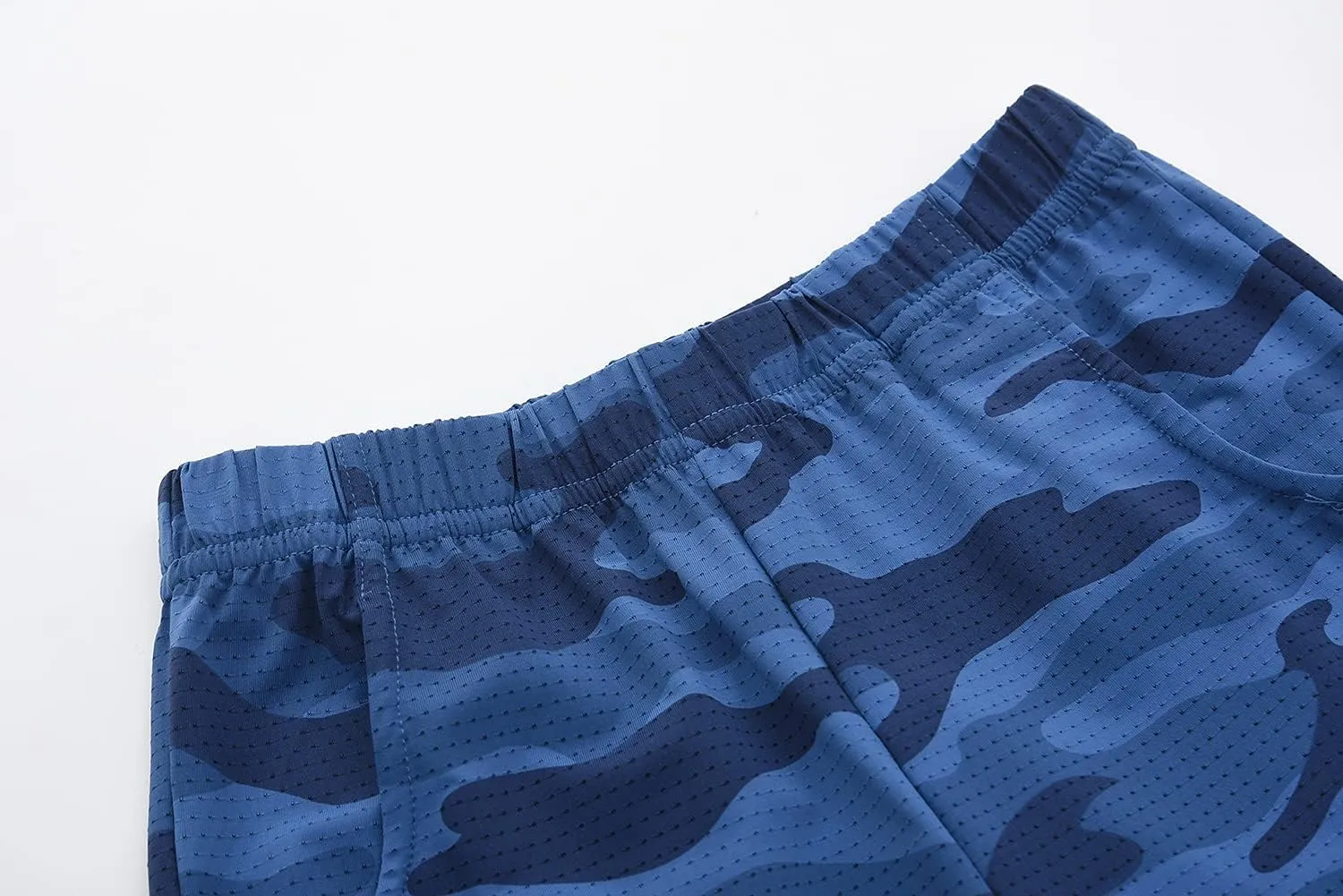 ACESTAR Boys Camouflage Athletic Shorts - Quick Dry Active Youth Printed Camo Core Mesh Sport Shorts with Pockets