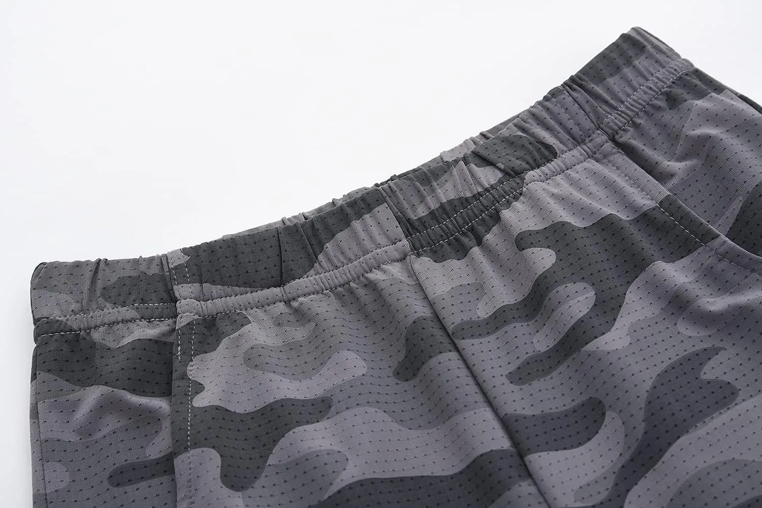 ACESTAR Boys Camouflage Athletic Shorts - Quick Dry Active Youth Printed Camo Core Mesh Sport Shorts with Pockets