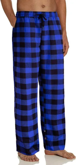 Alimens & Gentle Mens Heavyweight Flannel Plaid Pajama Pants 100% Cotton Sleep Lounge Pant