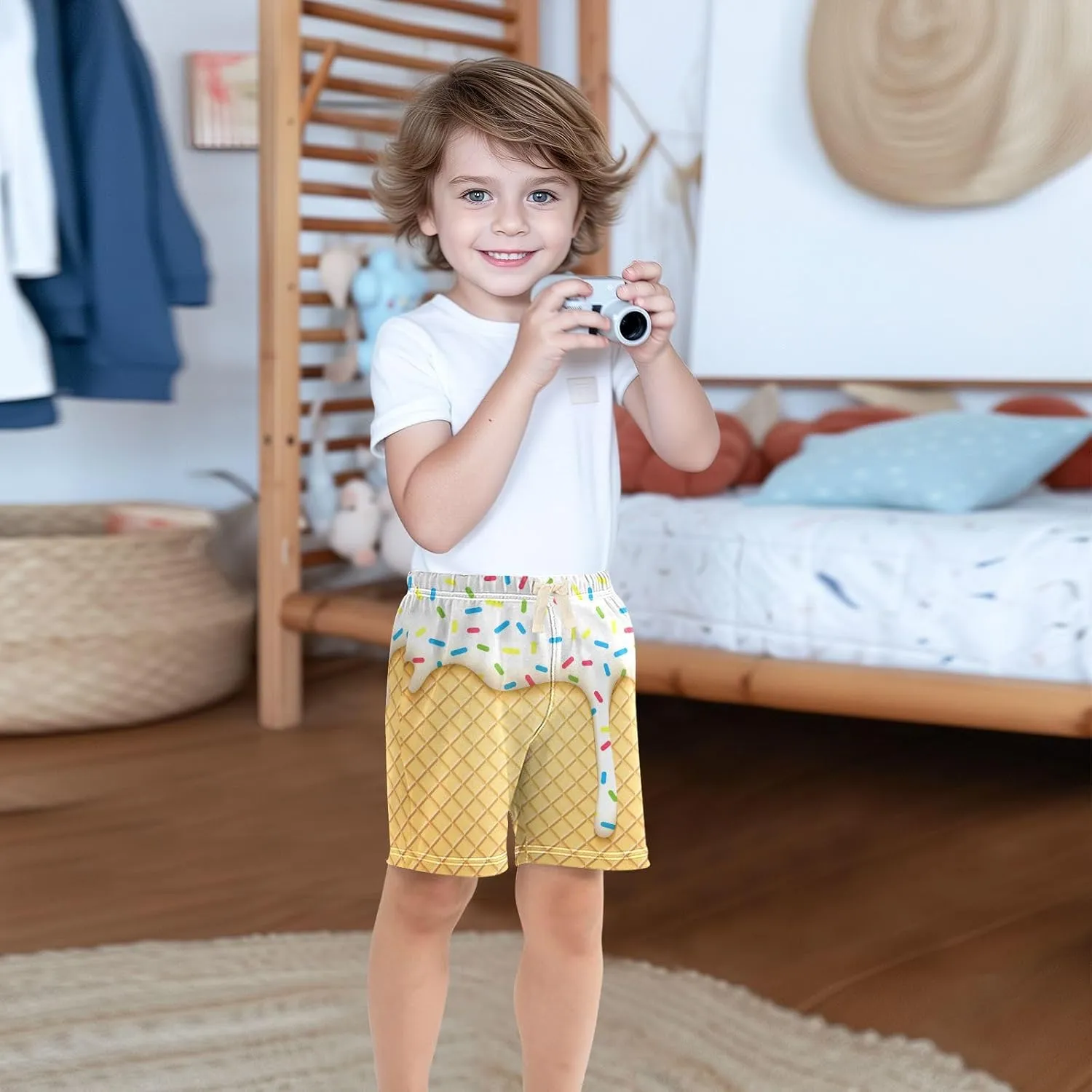 Baby Boys Shorts Cute Snake Toddler Printed Jogger Shorts Kids Pants 2T