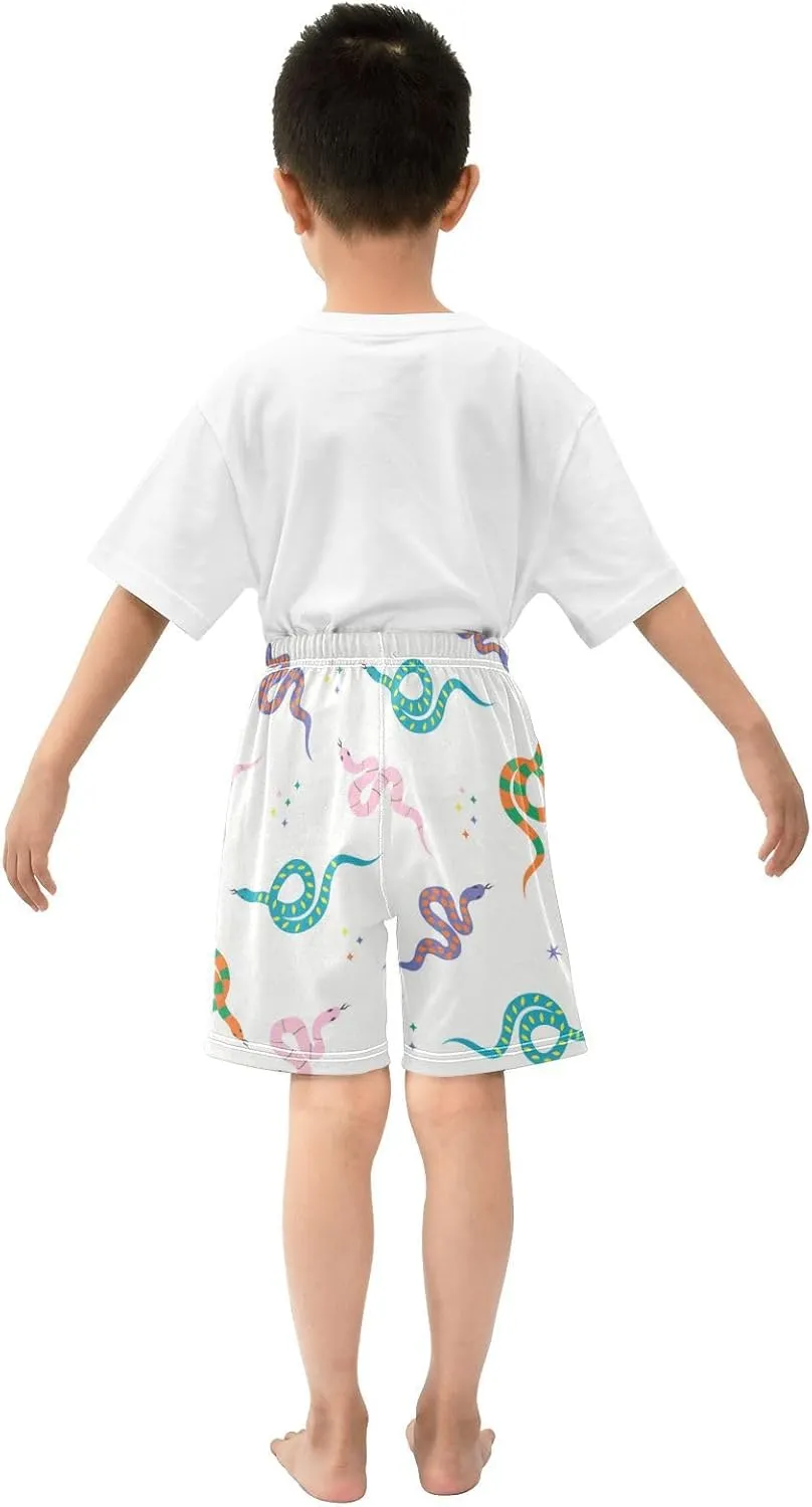 Baby Boys Shorts Cute Snake Toddler Printed Jogger Shorts Kids Pants 2T