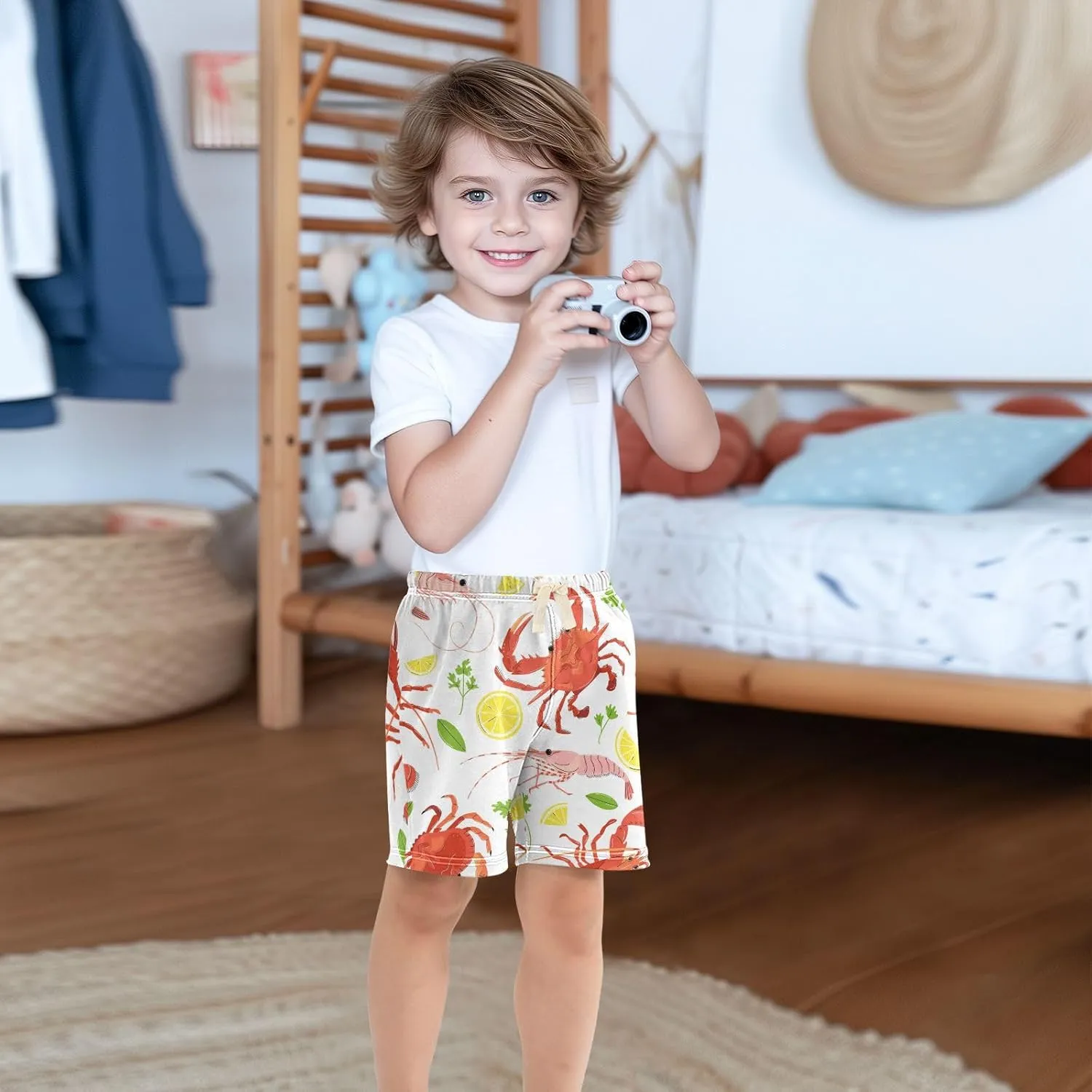 Baby Boys Shorts Cute Snake Toddler Printed Jogger Shorts Kids Pants 2T