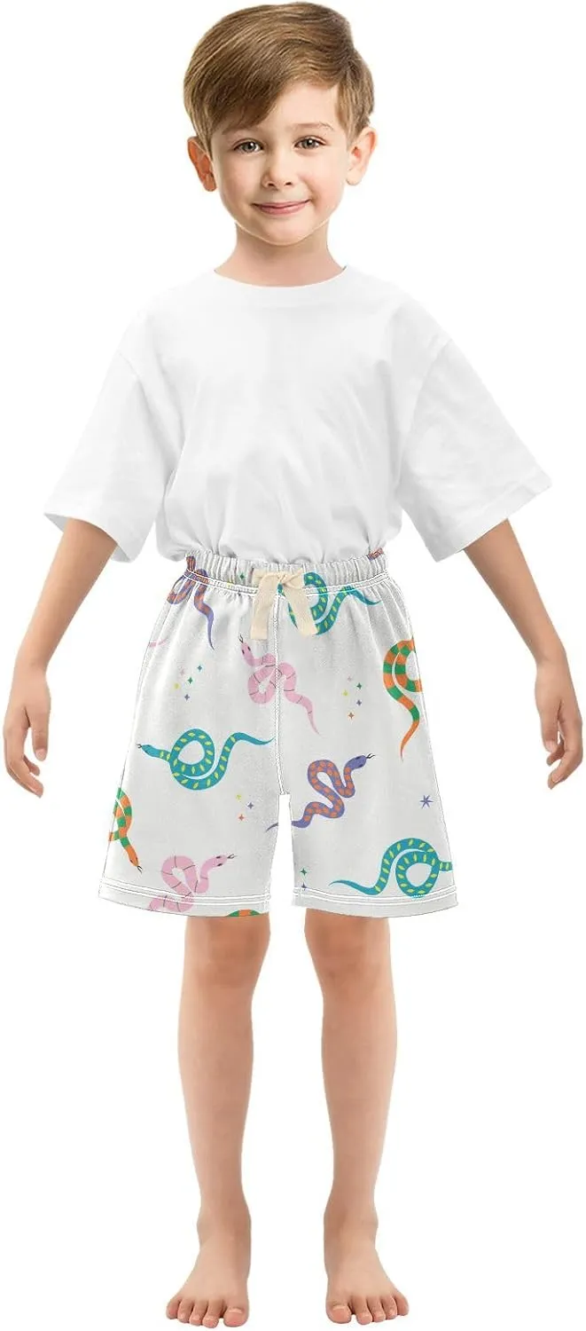 Baby Boys Shorts Cute Snake Toddler Printed Jogger Shorts Kids Pants 2T