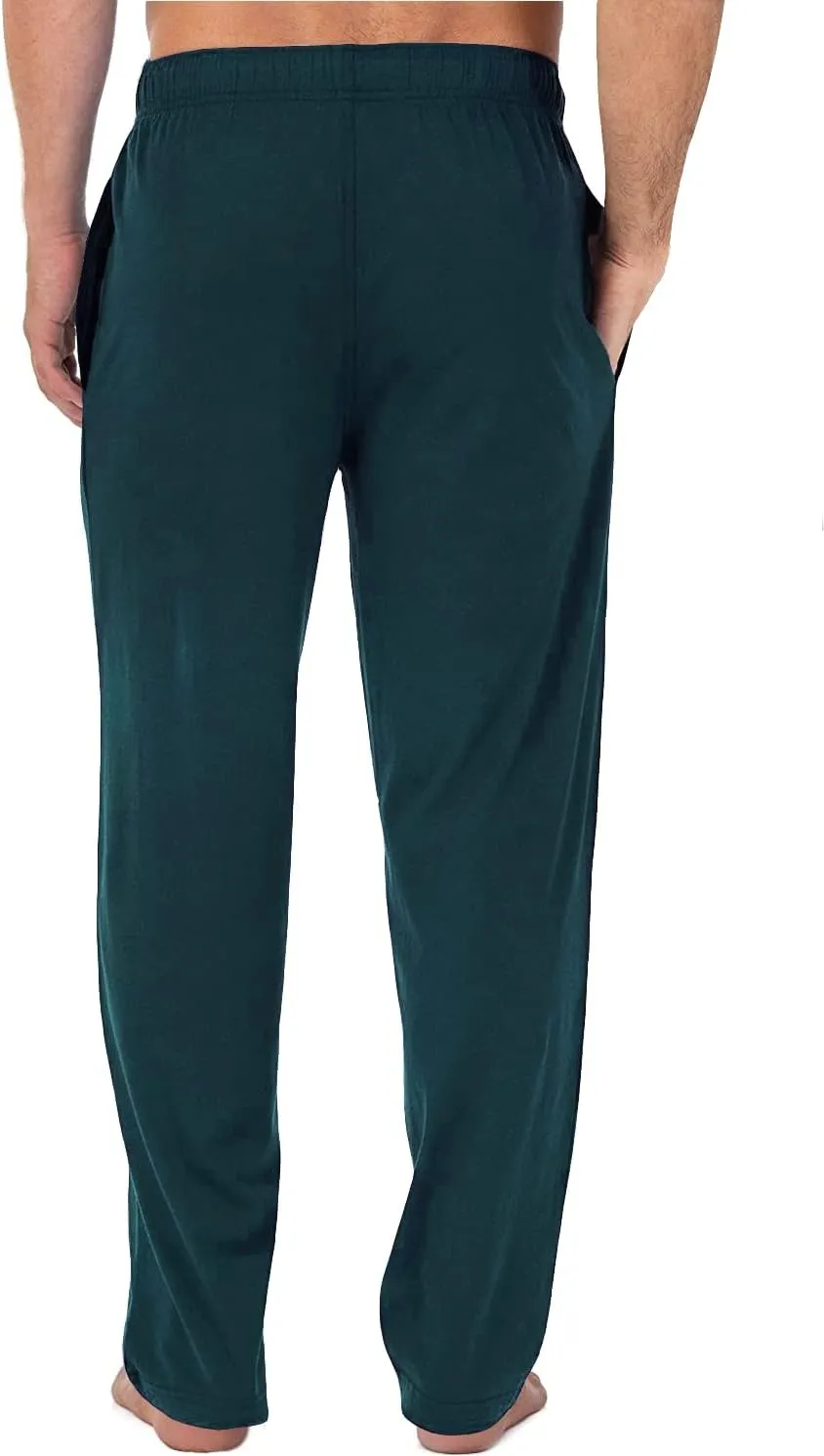 Bintangor Men's Sleep Pajama Pants 100% Cotton Knit Elastic Waistband Lounge Wear Long
