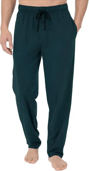 Bintangor Men's Sleep Pajama Pants 100% Cotton Knit Elastic Waistband Lounge Wear Long