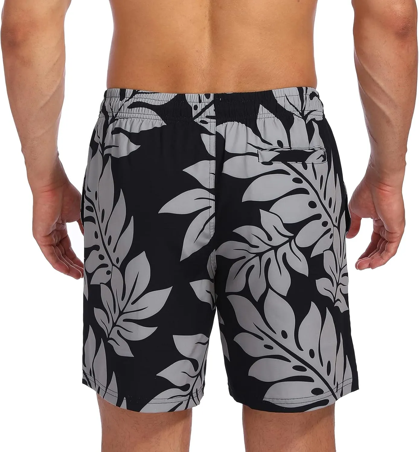 Biwisy Mens Swim Trunks Quick Dry Swim Shorts with Mesh Lining Funny Beach Shorts