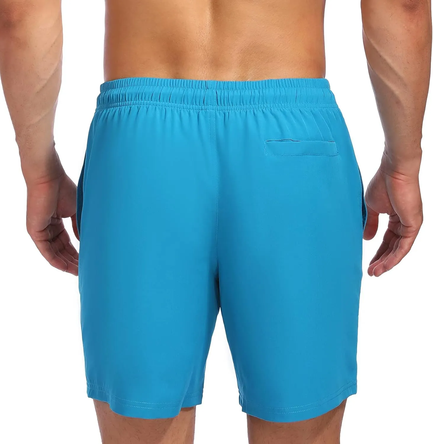 Biwisy Mens Swim Trunks Quick Dry Swim Shorts with Mesh Lining Funny Beach Shorts