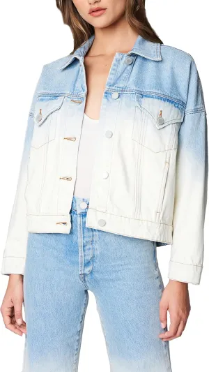 [BLANKNYC] womens Luxury Clothing Denim Trucker JacketLuxury Clothing Denim Trucker Jacket