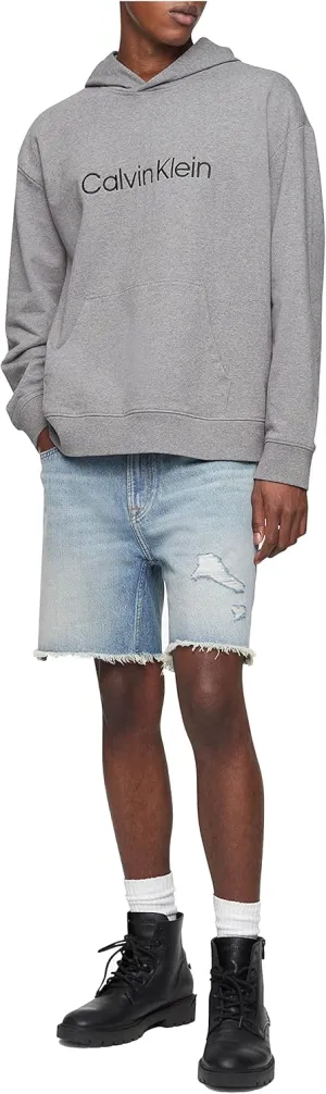 Calvin Klein Men's Relaxed Fit Logo French Terry Hoodie