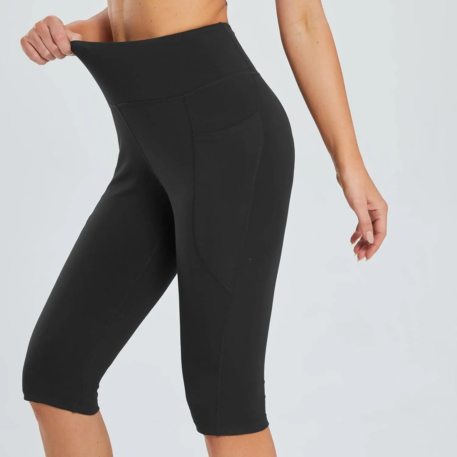 Capri Leggings for Women Exposure Absorption Sweat Permeability High Elasticity Ultra Light Women's Workout Leggings