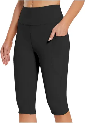 Capri Leggings for Women Exposure Absorption Sweat Permeability High Elasticity Ultra Light Women's Workout Leggings