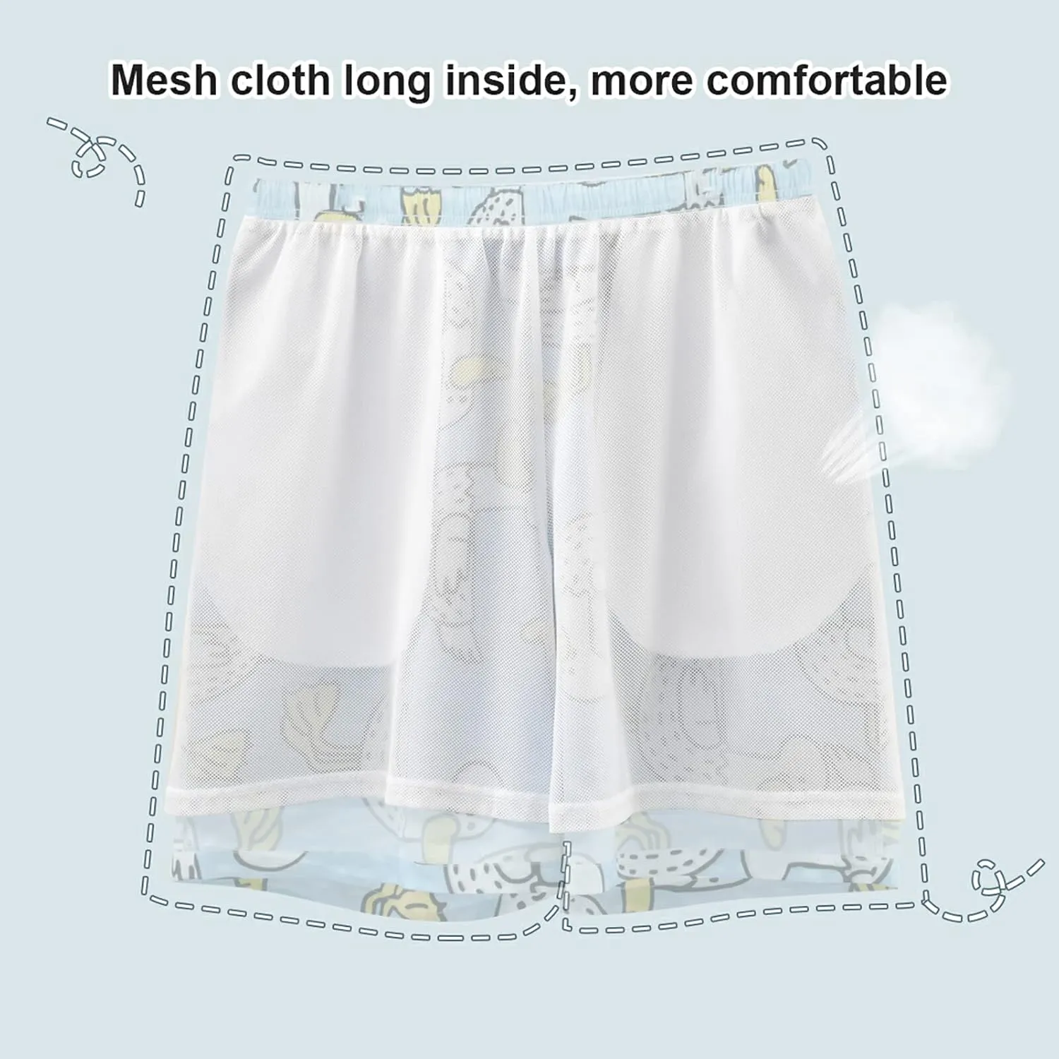 CHIFIGNO Ghostly Night Black Swim Shorts for Men, Quick Dry Shorts Men, Small Men's Beach Shorts