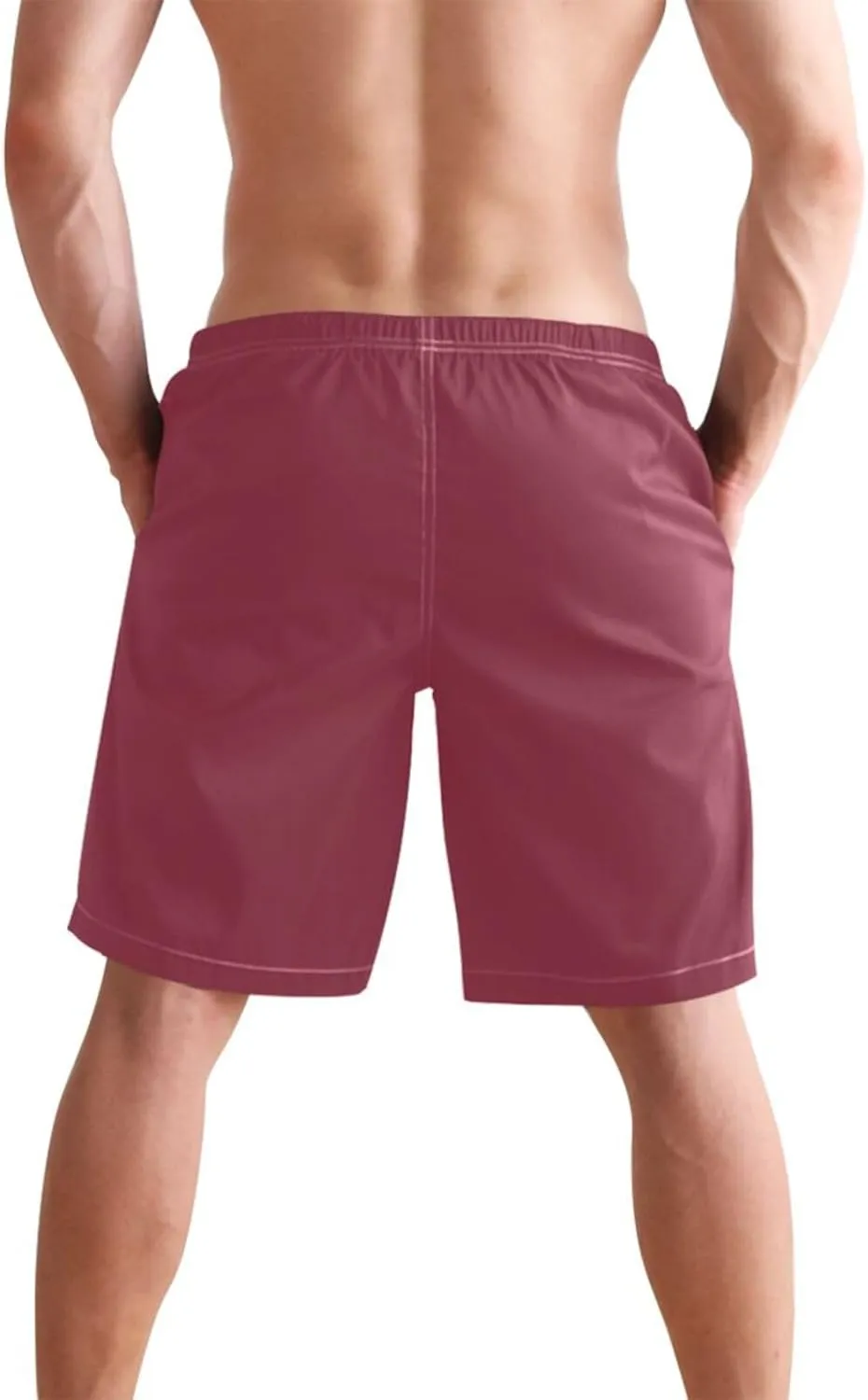 CHIFIGNO Ghostly Night Black Swim Shorts for Men, Quick Dry Shorts Men, Small Men's Beach Shorts