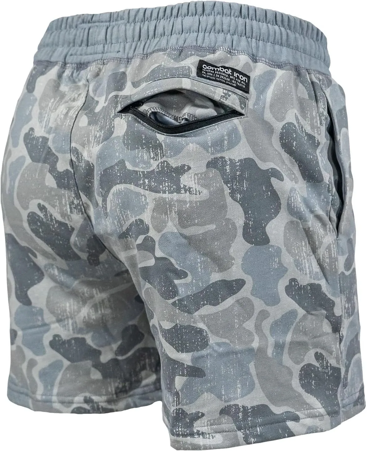 Combat Iron Mens Athletic Shorts 5 Inch Inseam  Athletic Shorts for Men with Pockets  Soft Terry Lounge Gym Shorts