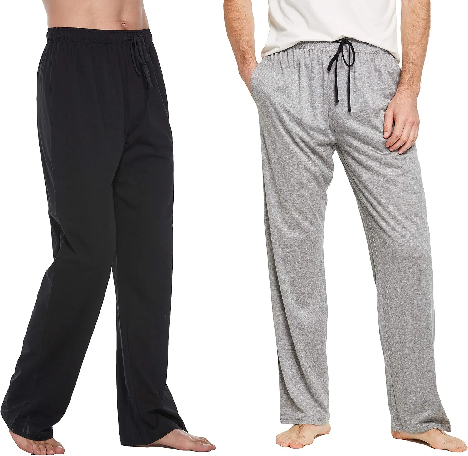 Comfortable Jersey Cotton Knit Pajama Lounge Sleep Pants