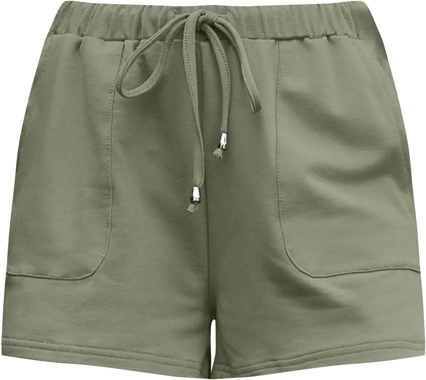 Cotton Linen Shorts for Women Trendy Casual High Waist Drawstring Short Pants 2024 Summer Loose Comfy Soft Lightweight Shorts