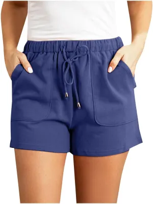 Cotton Linen Shorts for Women Trendy Casual High Waist Drawstring Short Pants 2024 Summer Loose Comfy Soft Lightweight Shorts