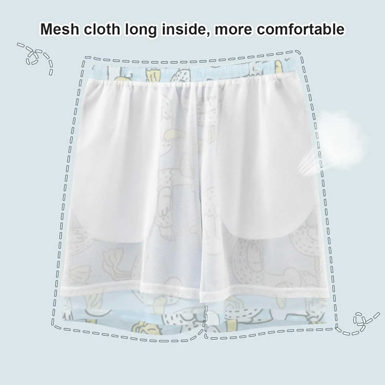 Cute Happy Cow Swim Trunks for Men Swimwear with Mesh Liner Surf Swimming Board Shorts S