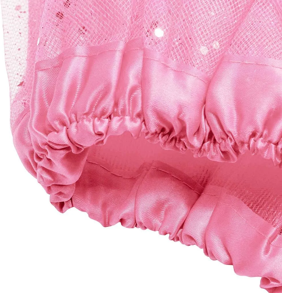 Dancing Skirt Paillette Womens Short Skirts for Girls Trendy Elastic Plus Size Party Skirt Layered Adult 3 Pleated Mini Skirt