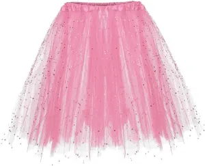Dancing Skirt Paillette Womens Short Skirts for Girls Trendy Elastic Plus Size Party Skirt Layered Adult 3 Pleated Mini Skirt