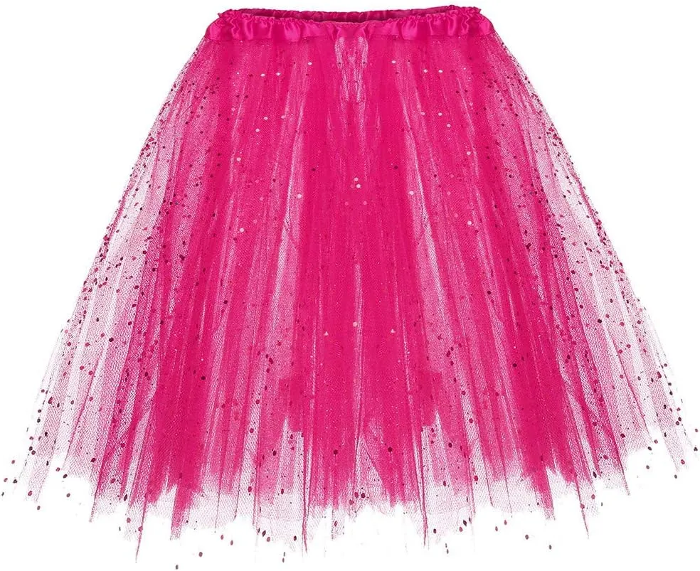 Dancing Skirt Paillette Womens Short Skirts for Girls Trendy Elastic Plus Size Party Skirt Layered Adult 3 Pleated Mini Skirt