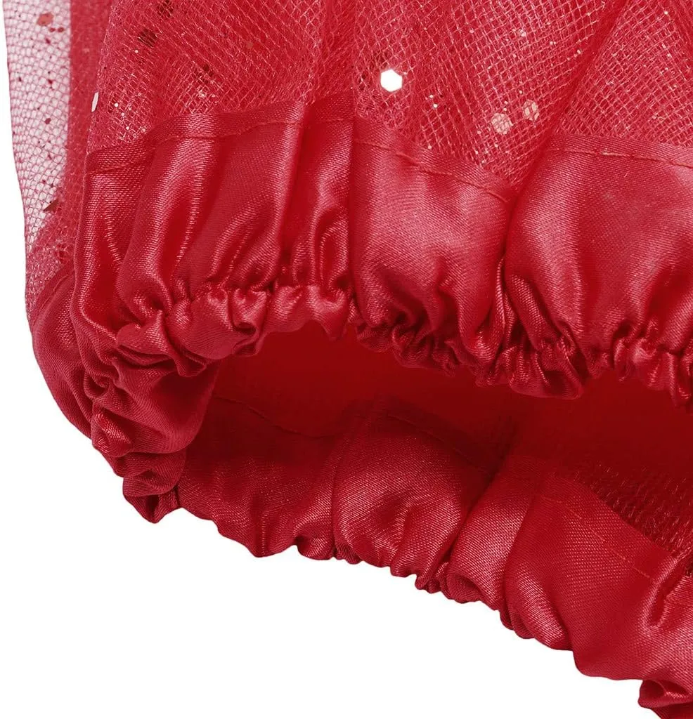 Dancing Skirt Paillette Womens Short Skirts for Girls Trendy Elastic Plus Size Party Skirt Layered Adult 3 Pleated Mini Skirt