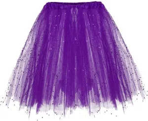 Dancing Skirt Paillette Womens Short Skirts for Girls Trendy Elastic Plus Size Party Skirt Layered Adult 3 Pleated Mini Skirt