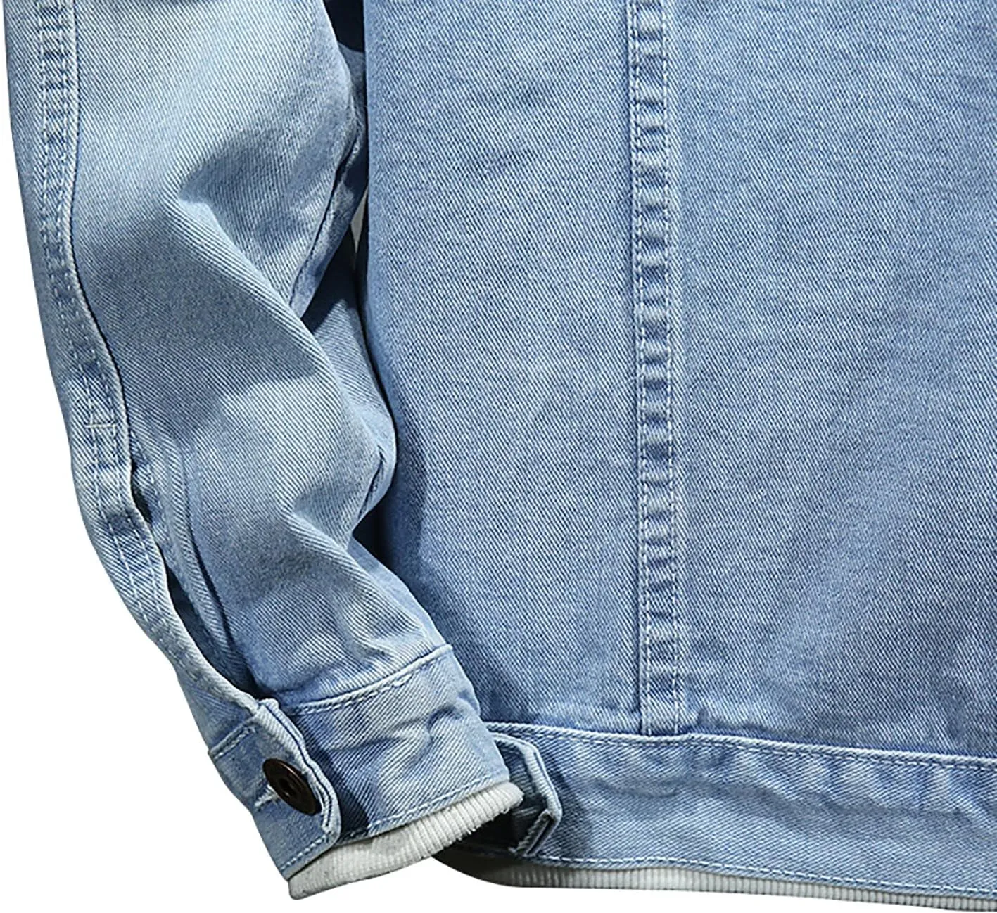 Denim Jacket For Men Classic Fit Long Sleeve Jean Jacket Casual Button Down Denim Jackets Fashion Motorcycle Coats