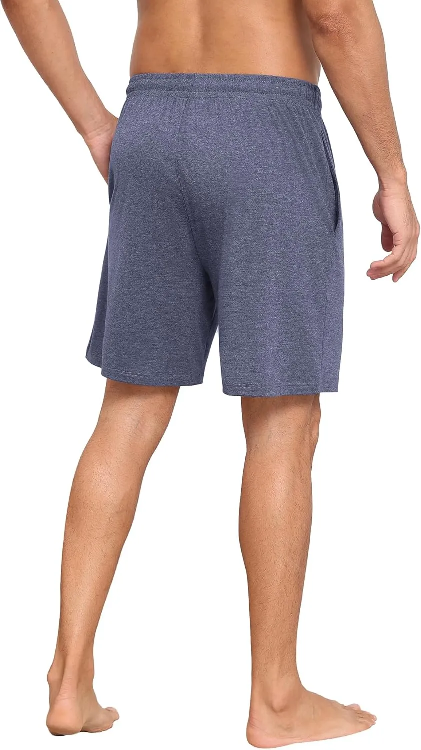 Ekouaer Men's Pajama Shorts Pj Bottoms Drawstring Casual Shorts with Pockets