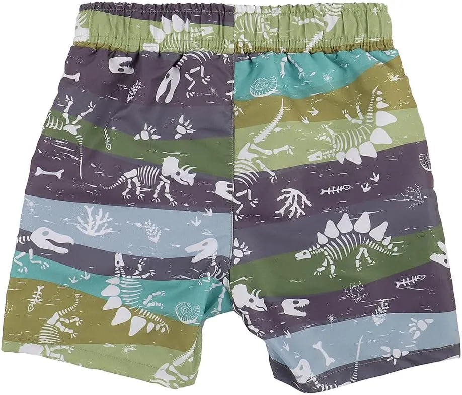 ESTAMICO Boys' Quick Dry Beach Swim Trunk Printed Board Shorts with Pockets