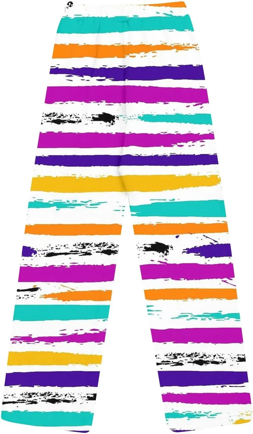 Flannel Pajama Pants Womens Casual Comfy Plush Fleece Sleep Pj Pants Bottoms Relaxed Fit Pj Pants