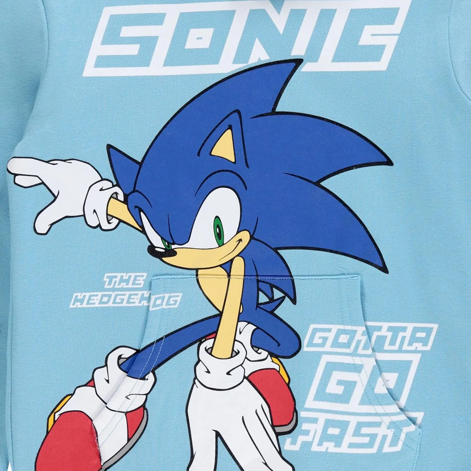 FREEZE Boys Sonic The Hedgehog Hoodie and Shorts 2-Piece Set - Sonic Shorts and Hoodie Clothing Set