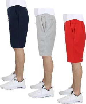 Galaxy by Harvic Men's Athletic French Terry Shorts, Casual Active Shorts with Multi Pockets (Size S-2XL)