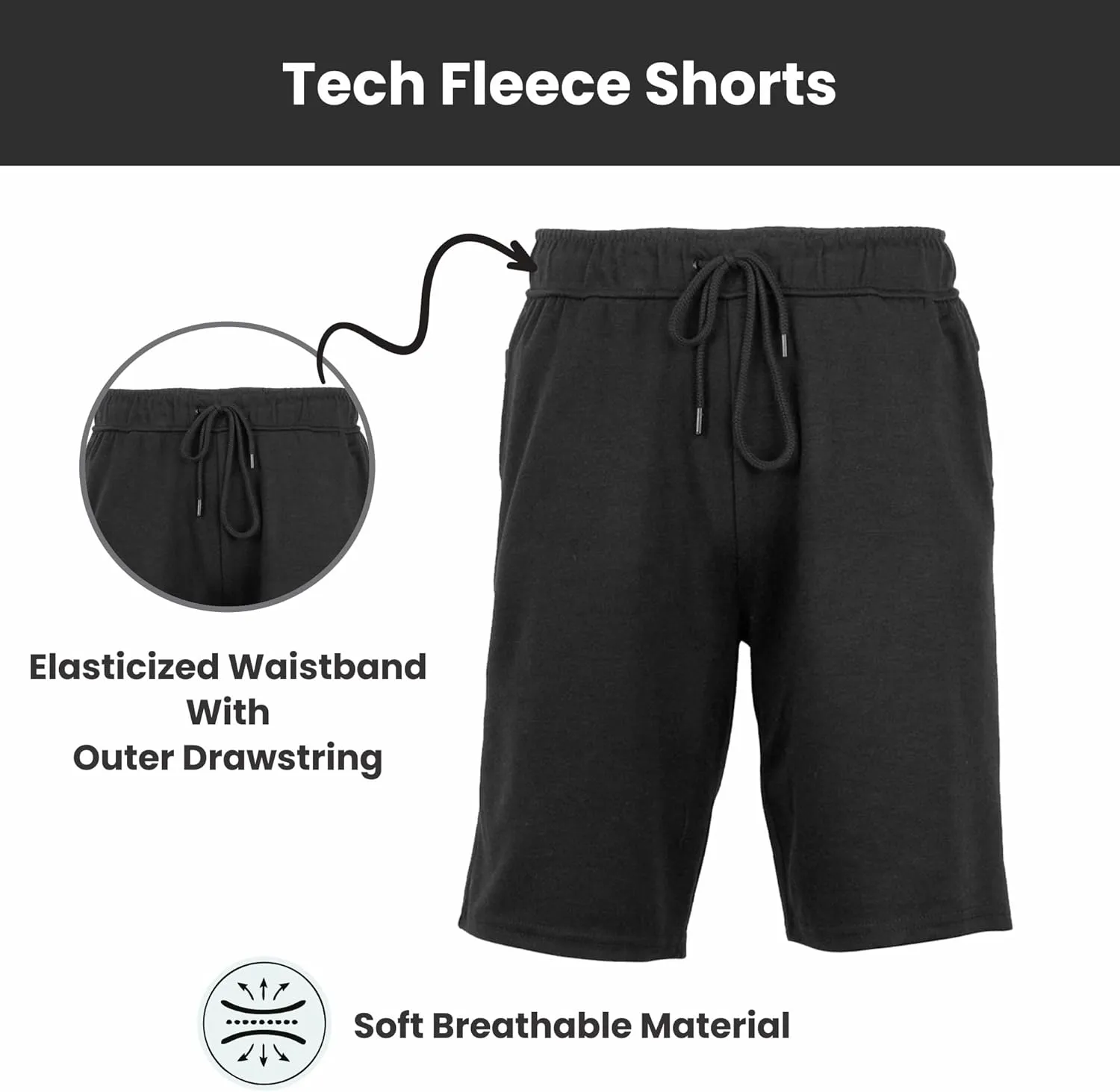 Galaxy by Harvic Tech Fleece Shorts