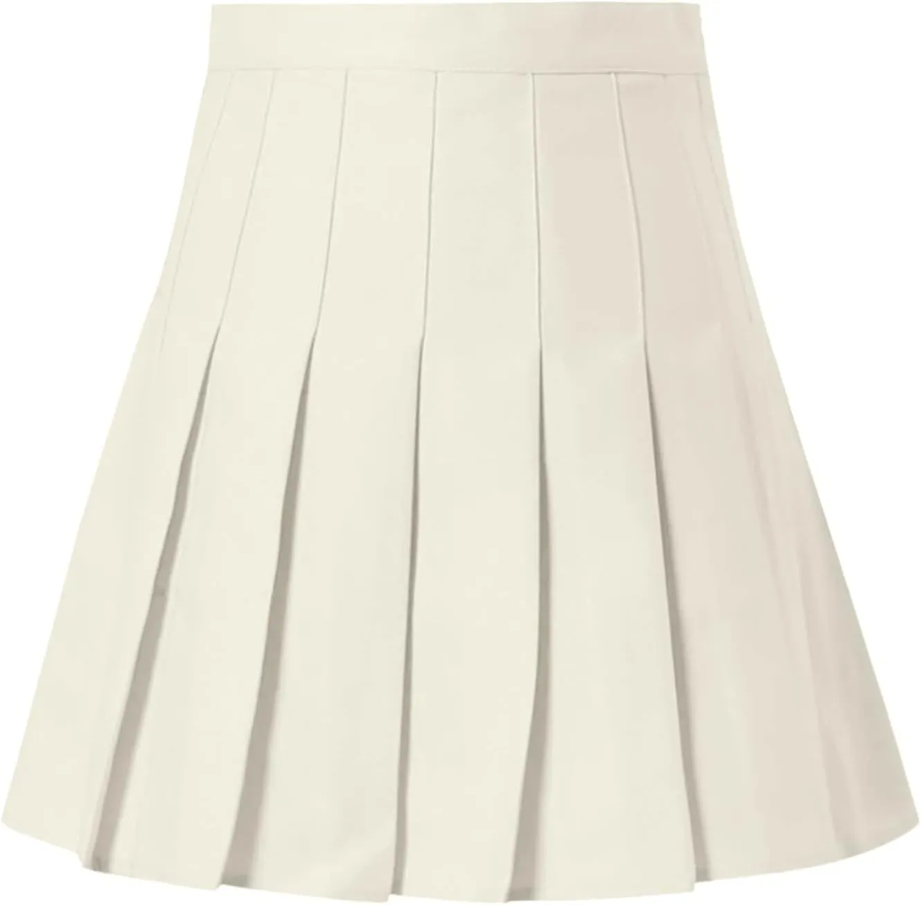 Girls Women High Waisted Plain Pleated Skirt Skater Tennis School Uniforms A-line Mini Skirt for Midi Skirts for