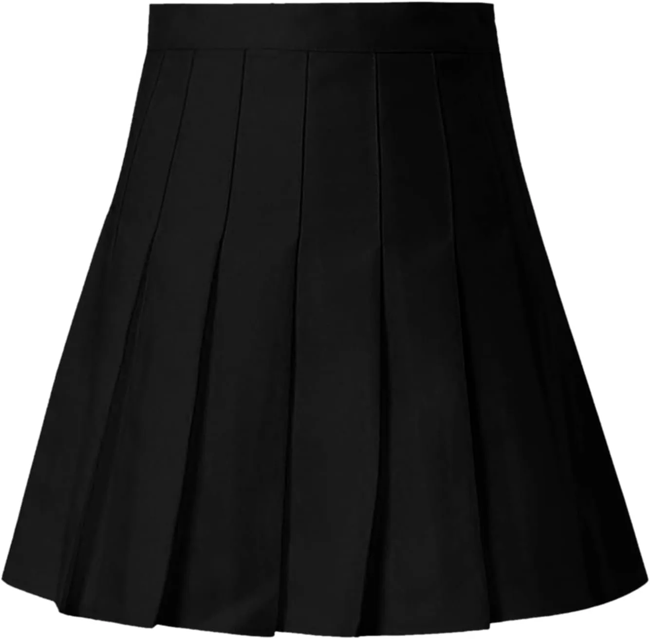 Girls Women High Waisted Plain Pleated Skirt Skater Tennis School Uniforms A-line Mini Skirt for Midi Skirts for