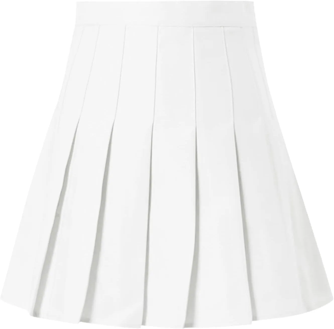 Girls Women High Waisted Plain Pleated Skirt Skater Tennis School Uniforms A-line Mini Skirt for Midi Skirts for