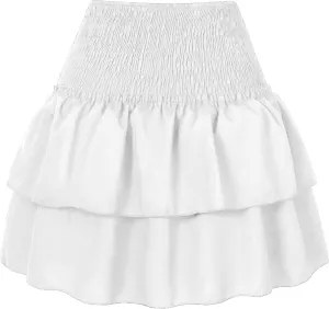 Grass Skirt Table Fringe Womens Sexy Skirt Pleated Skirt Ruffle Printed Skirt Fashion Printed Pleated Lace Skirt