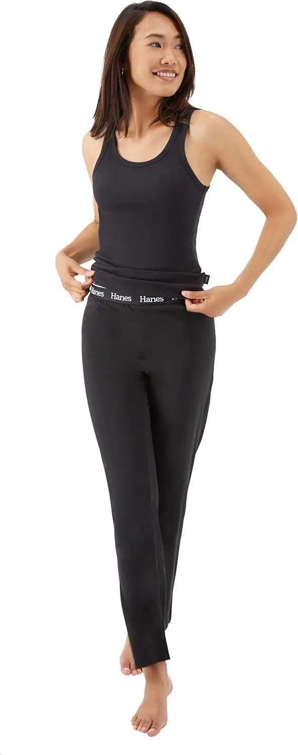 Hanes Women's Originals Comfywear Rib Tank & Lounge Pants, 2-Piece Set
