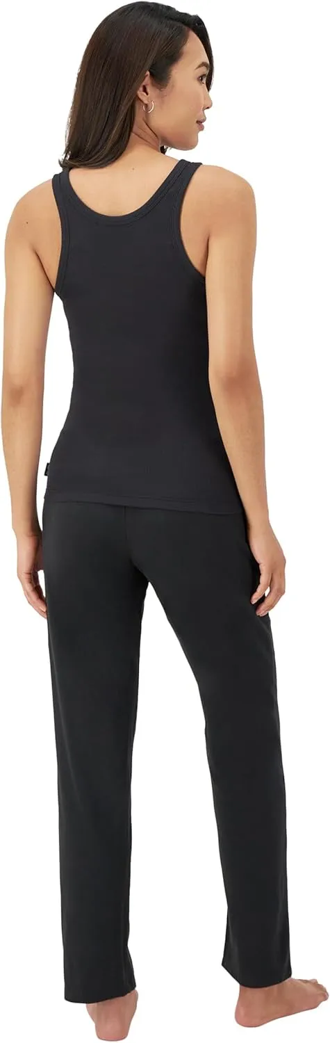 Hanes Women's Originals Comfywear Rib Tank & Lounge Pants, 2-Piece Set