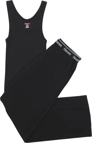 Hanes Women's Originals Comfywear Rib Tank & Lounge Pants, 2-Piece Set