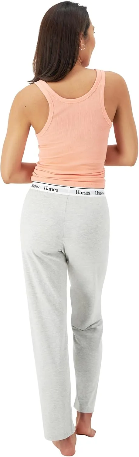 Hanes Women's Originals Comfywear Rib Tank & Lounge Pants, 2-Piece Set