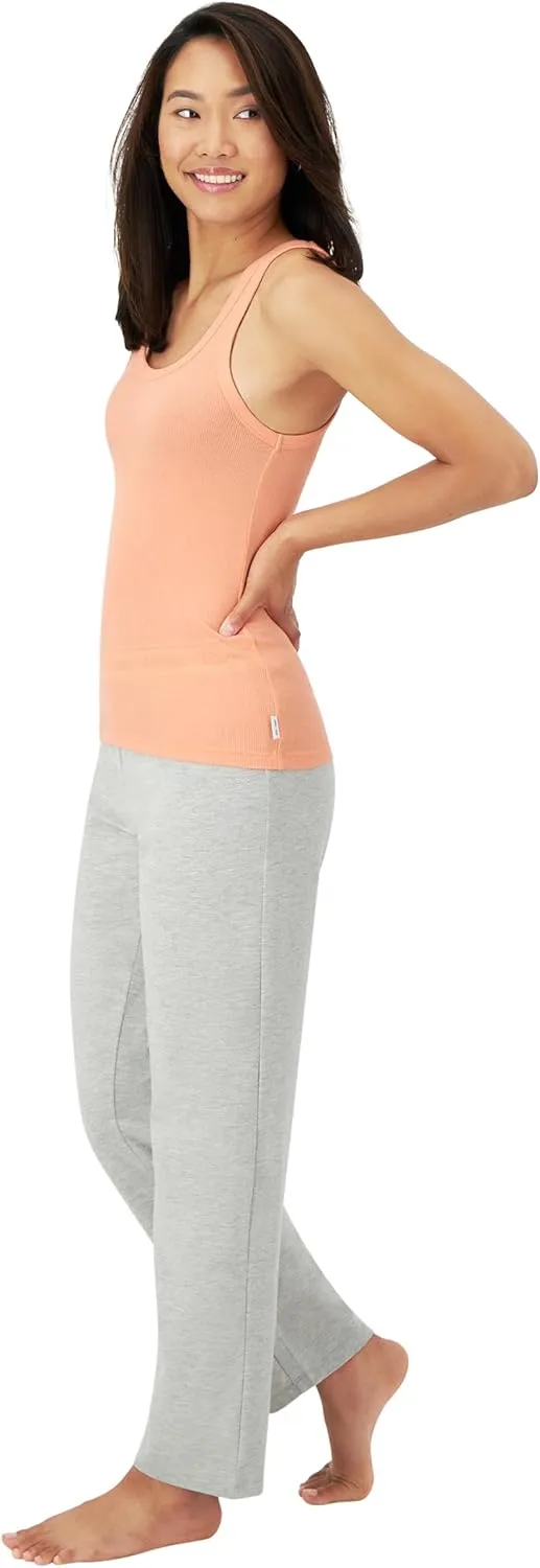 Hanes Women's Originals Comfywear Rib Tank & Lounge Pants, 2-Piece Set