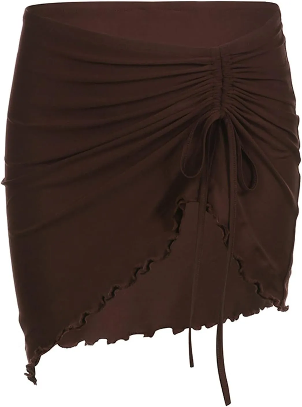 High Waist Skirts for Women Women's Sexy Wind Pleated Lace Up Skirt Short Package Hip Half Skirt Mini Skirts