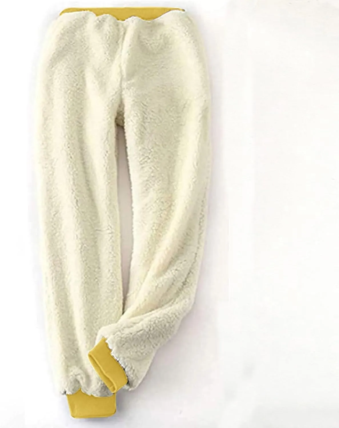 hlysgo 2 Piece Lounge Set Women Casual Loose Fit Long Sleeve Sherpa Fleece Lined Pullover Tops and Pants Winter Warm Set