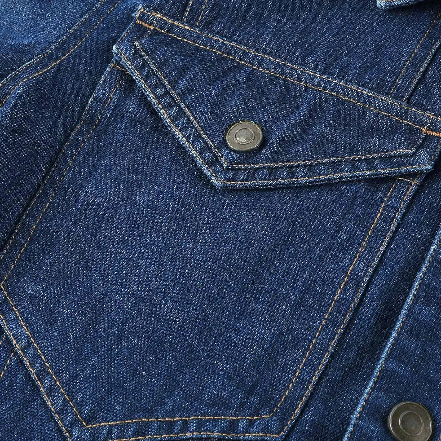 hlysgo Men's Denim Jacket Fashion Plaid Lined Thicken Jean Trucker Jacket Slim Fit Long Sleeve Denim Coats Outerwear