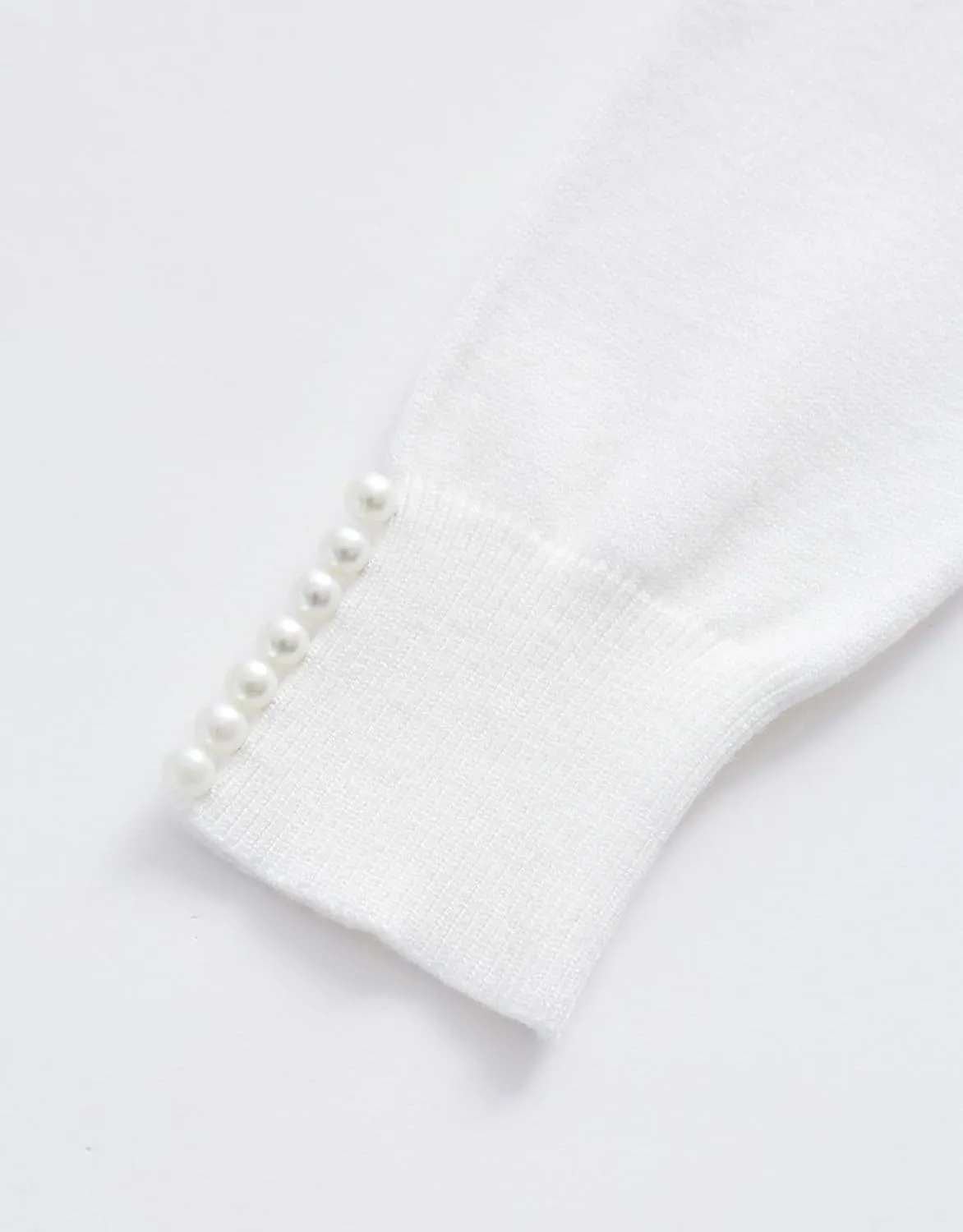 Kedera Women's Crewneck Long Sleeve Pearl Sweater Pullover Fashion Ribbed Knit Sweater Jumper Top