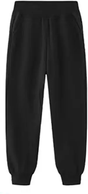 Kids Jogger Sweatpants Solid Cotton Pull on Straight Elastic Waist Sport Pants Toddler Boys Summer Casual Trousers