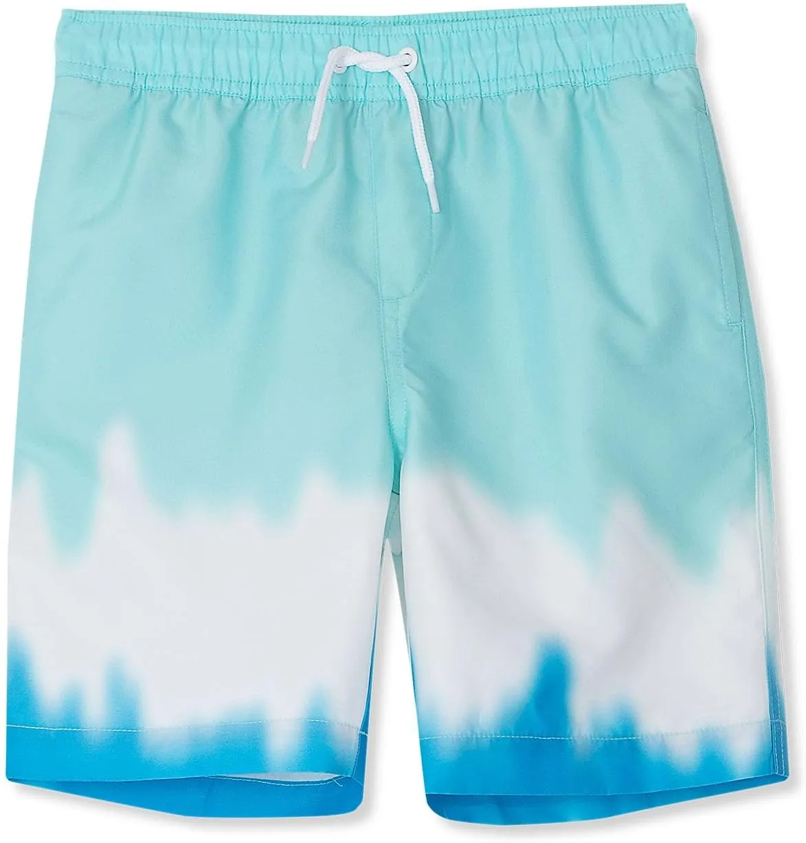 Lands' End Boys Slim Printed Volley Swim Trunks